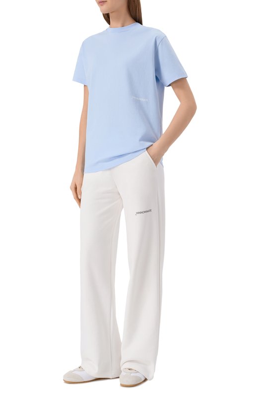 Хлопковая футболка HINNOMINATE HMABW02368 Голубой  HMABW02368 Фото 2