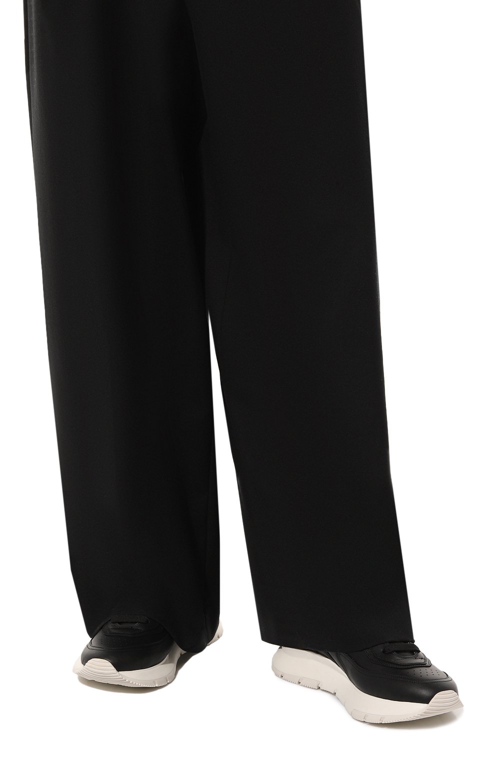 Кожаные кроссовки GIANVITO ROSSI, арт. S25397.M1WHT.CLNNER0, фото 3