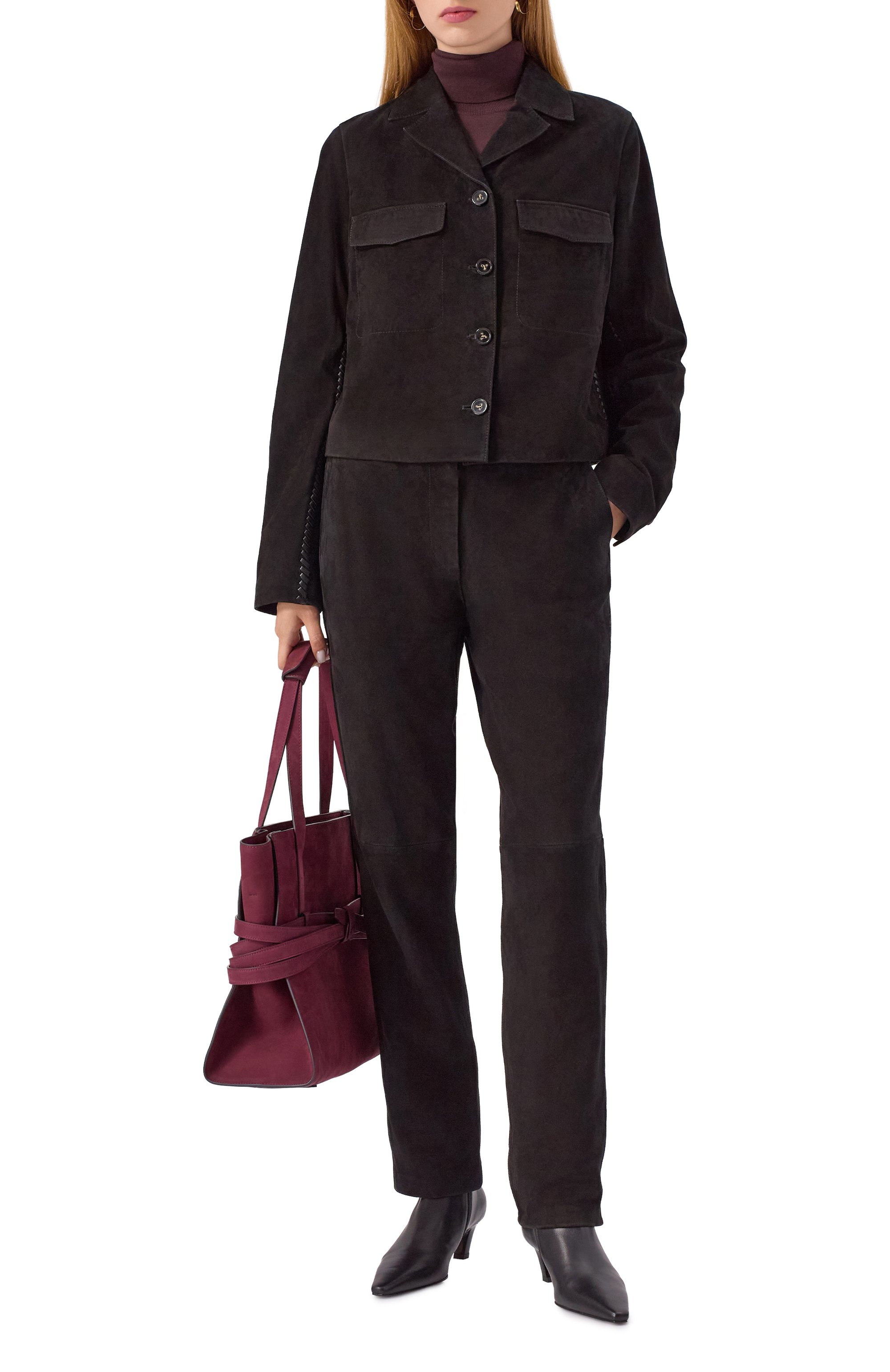 Замшевые брюки 12 STOREEZ, арт. 127841, фото 2