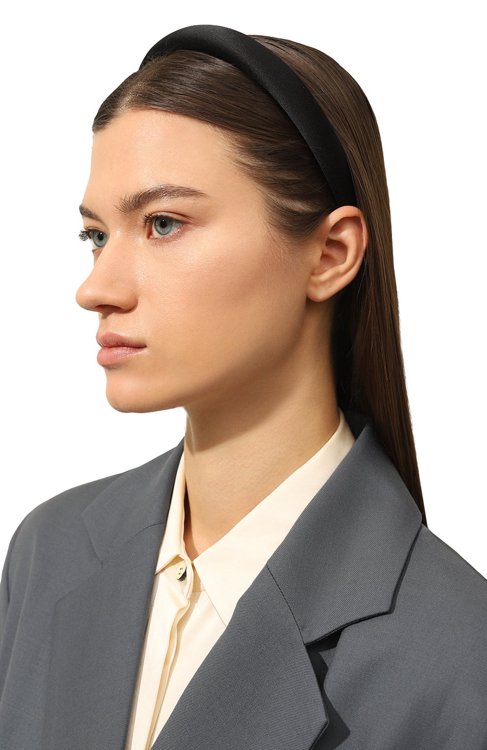 Ободок для волос PANFIL черного цвета по цене 10000 руб., арт. 0-BND-uz, фото 2 Ободок для волос PANFIL, арт. 0-BND-uz, фото 2