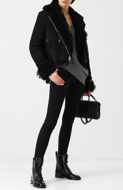Укороченная дубленка с косой молнией FORTE DEI MARMI COUTURE, арт. FC FW18 142, фото 2