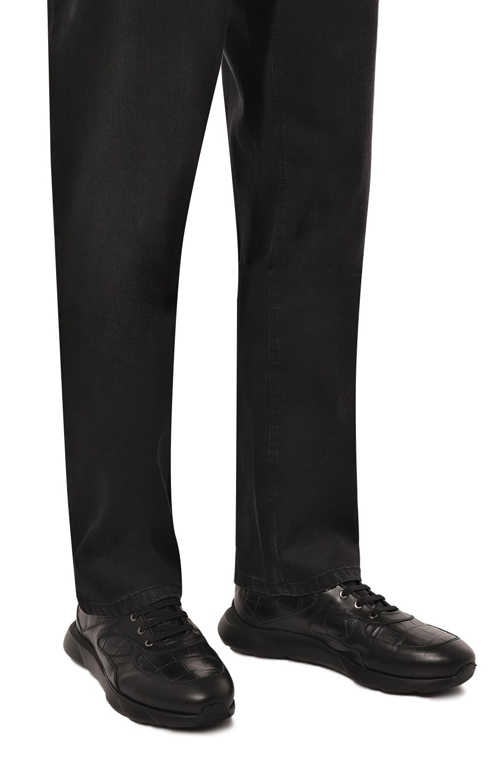 Кроссовки marte с отделкой из кожи аллигатора ARTIOLI, арт. 0S544/CALF/ALLIGAT/FABRIC EXA MARTE, фото 3