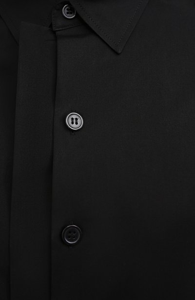 Хлопковая рубашка YOHJI YAMAMOTO черного цвета по цене 104500 руб., арт. NR-B04-001, фото 5 Хлопковая рубашка YOHJI YAMAMOTO, арт. NR-B04-001, фото 5