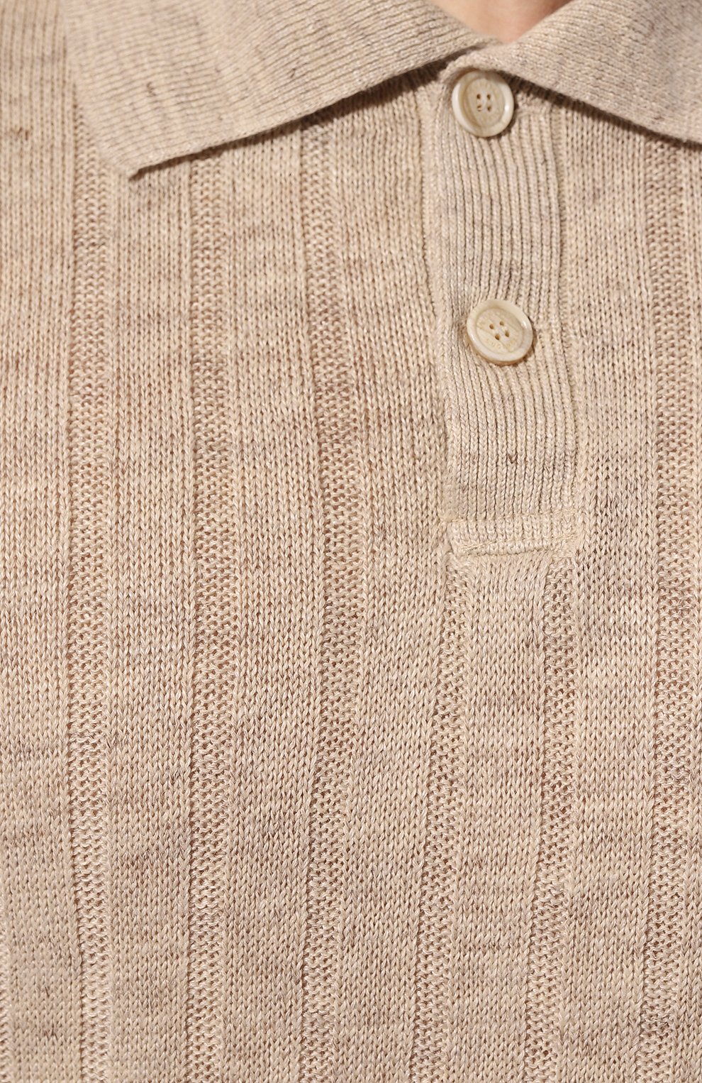 Поло изо льна и хлопка BRUNELLO CUCINELLI, арт. M2L70B2256, фото 5