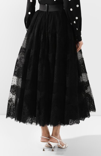 Юбка-миди DOLCE & GABBANA черного цвета по цене 385500 руб., арт. F4BQPT/HLM1W, фото 4 Юбка-миди DOLCE & GABBANA, арт. F4BQPT/HLM1W, фото 4