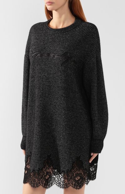 Платье из смеси хлопка и шерсти GIVENCHY, арт. BW20QF4Z53, фото 3
