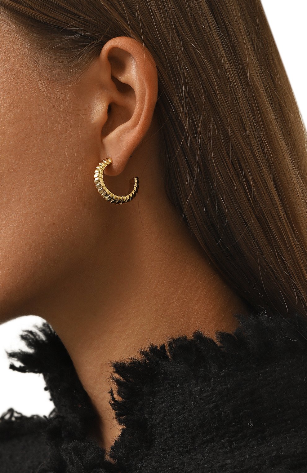 Серьги LUV AJ золотого цвета по цене 7510 руб., арт. SS23-E-SCH-G, фото 2 Серьги LUV AJ, арт. SS23-E-SCH-G, фото 2