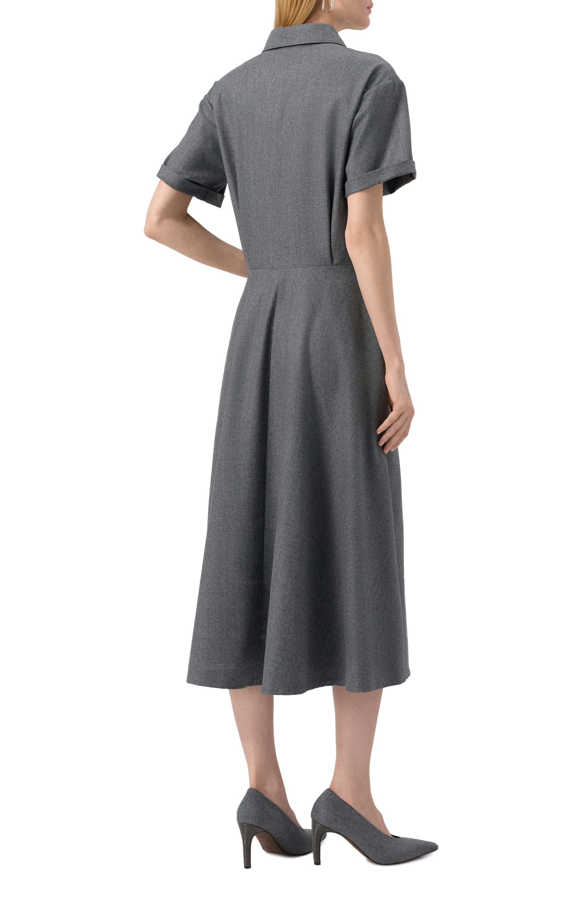 Шерстяное платье BRUNELLO CUCINELLI, арт. ME226A5416, фото 4