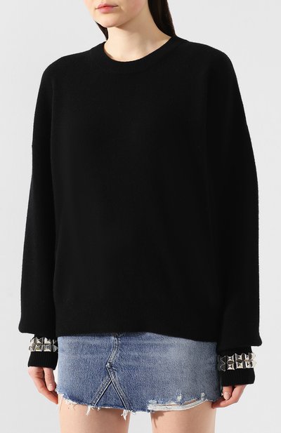 Шерстяной пуловер ALEXANDER WANG черного цвета по цене 65800 руб., арт. 1K491081Y3, фото 3 Шерстяной пуловер ALEXANDER WANG, арт. 1K491081Y3, фото 3