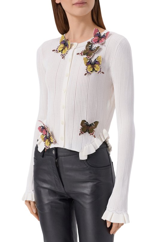 Кардиган из вискозы Blumarine 4M222A/F18753 Белый  4M222A/F18753 Фото 3