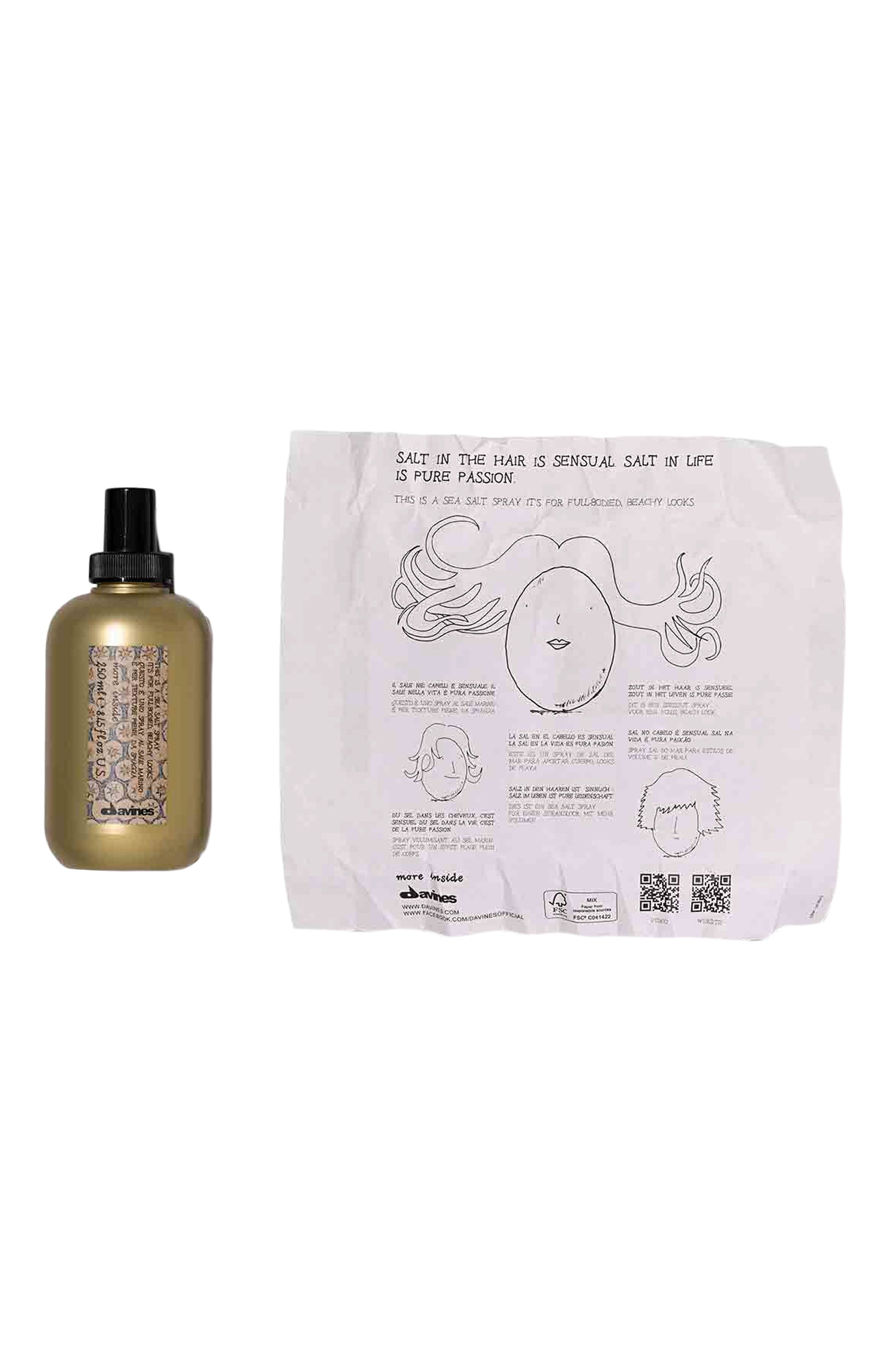 Спрей с морской солью more inside для объемных свободных укладок (250ml) DAVINES, арт. 87085, фото 2