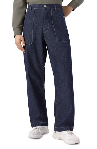 Хлопковые брюки C.P. COMPANY темно-синего цвета по цене 52750 руб., арт. 18CMPA157A110295W, фото 3 Хлопковые брюки C.P. COMPANY, арт. 18CMPA157A110295W, фото 3