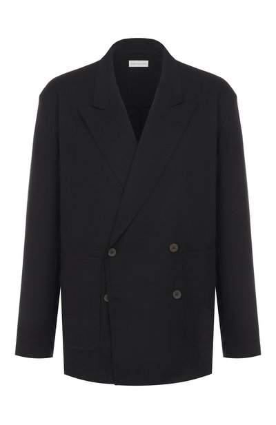 Мужской пиджак из хлопка и шерсти DRIES VAN NOTEN, арт. 020718-2302-900