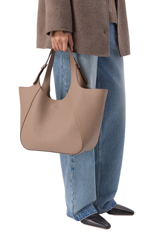 Сумка-тоут Lenah BOSS 50552117 Бежевый  50552117 Фото 2