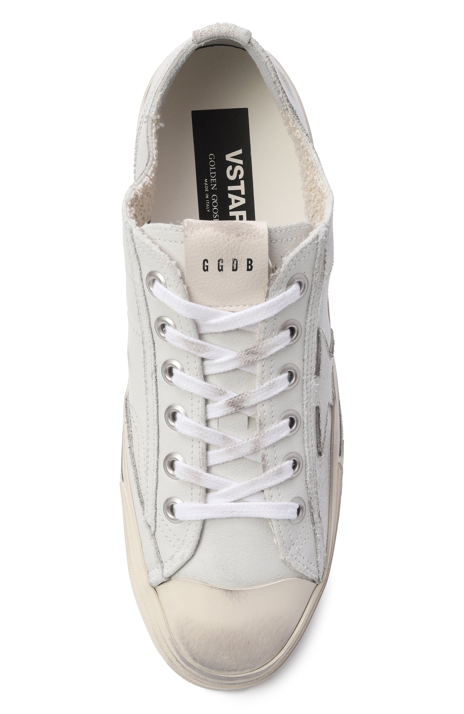 Кожаные кеды v-star GOLDEN GOOSE DELUXE BRAND, арт. GMF00129.F000334, фото 5