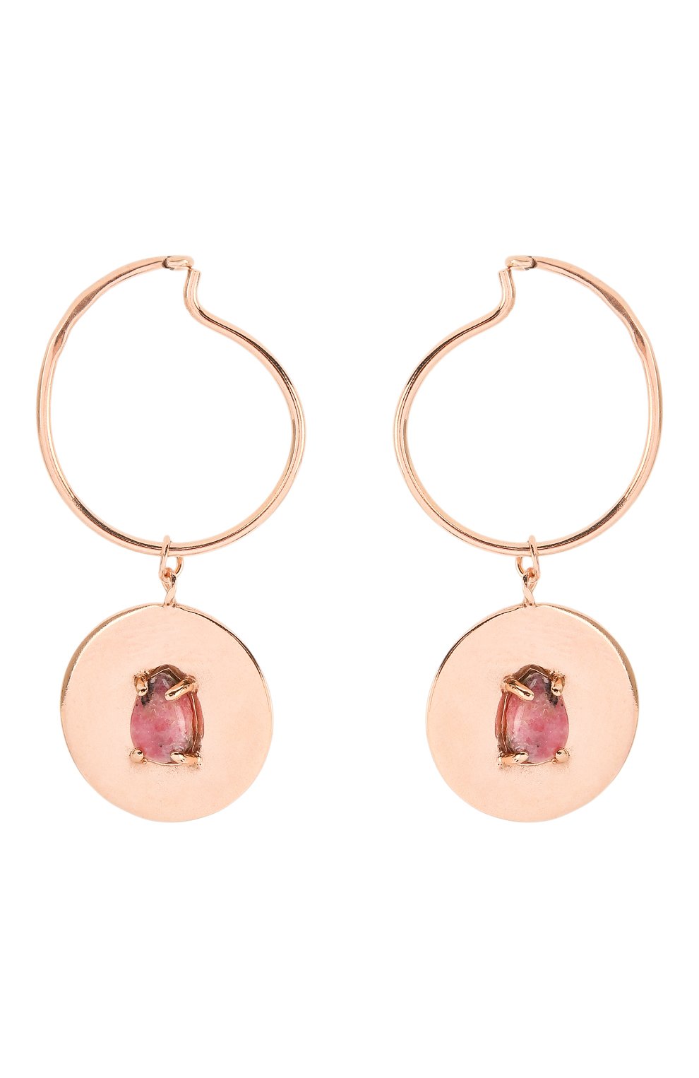 Серьги с родонитом: близнецы MOONKA, арт. in-er-rdn, фото 1