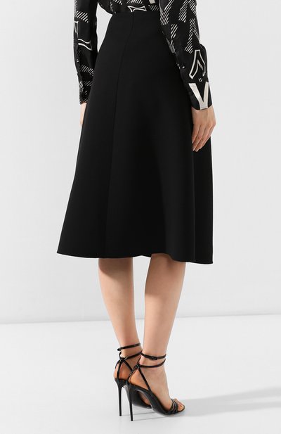 Шерстяная юбка VALENTINO, арт. RB3RA4F54EJ, фото 4