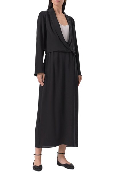 Текстильные балетки GIORGIO ARMANI, арт. GW001821/AF18807, �фото 2