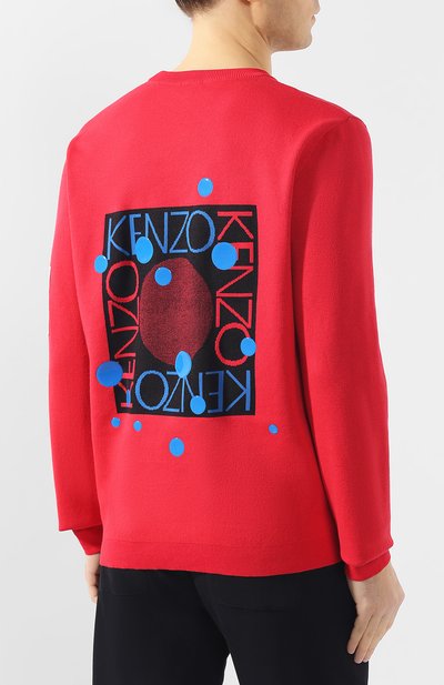 Хлопковый джемпер KENZO, арт. 5PU2383CB, фото 4