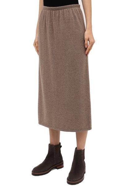 Кашемировая юбка TEGIN бежевого цвета по цене 35000 руб., арт. FS445, фото 3 Кашемировая юбка TEGIN, арт. FS445, фото 3