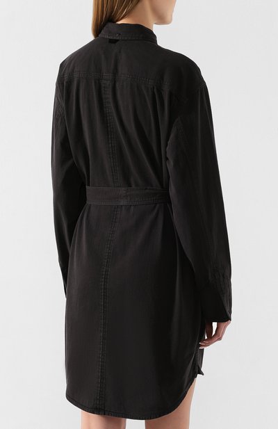 Джинсовое платье RAG AND BONE черного цвета по цене 49950 руб., арт. WCW20S30274B27, фото 4 Джинсовое платье RAG AND BONE, арт. WCW20S30274B27, фото 4