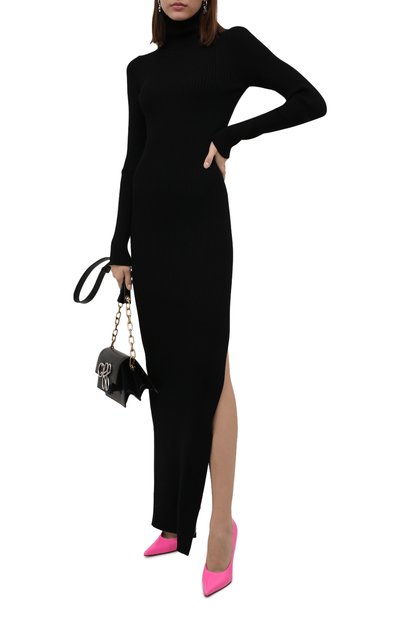 Шерстяное платье VETEMENTS черного цвета по цене 157000 руб., арт. WA52KN860B 2901/BLACK, фото 2 Шерстяное платье VETEMENTS, арт. WA52KN860B 2901/BLACK, фото 2