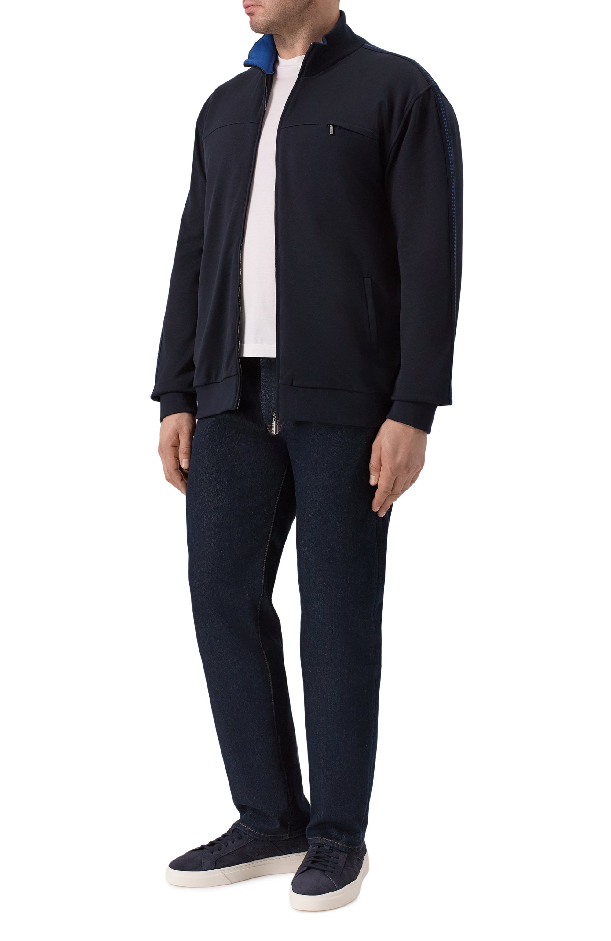 Толстовка из хлопка и шелка ZILLI, арт. JSS001M0112VGCJ00/62-64, фото 2