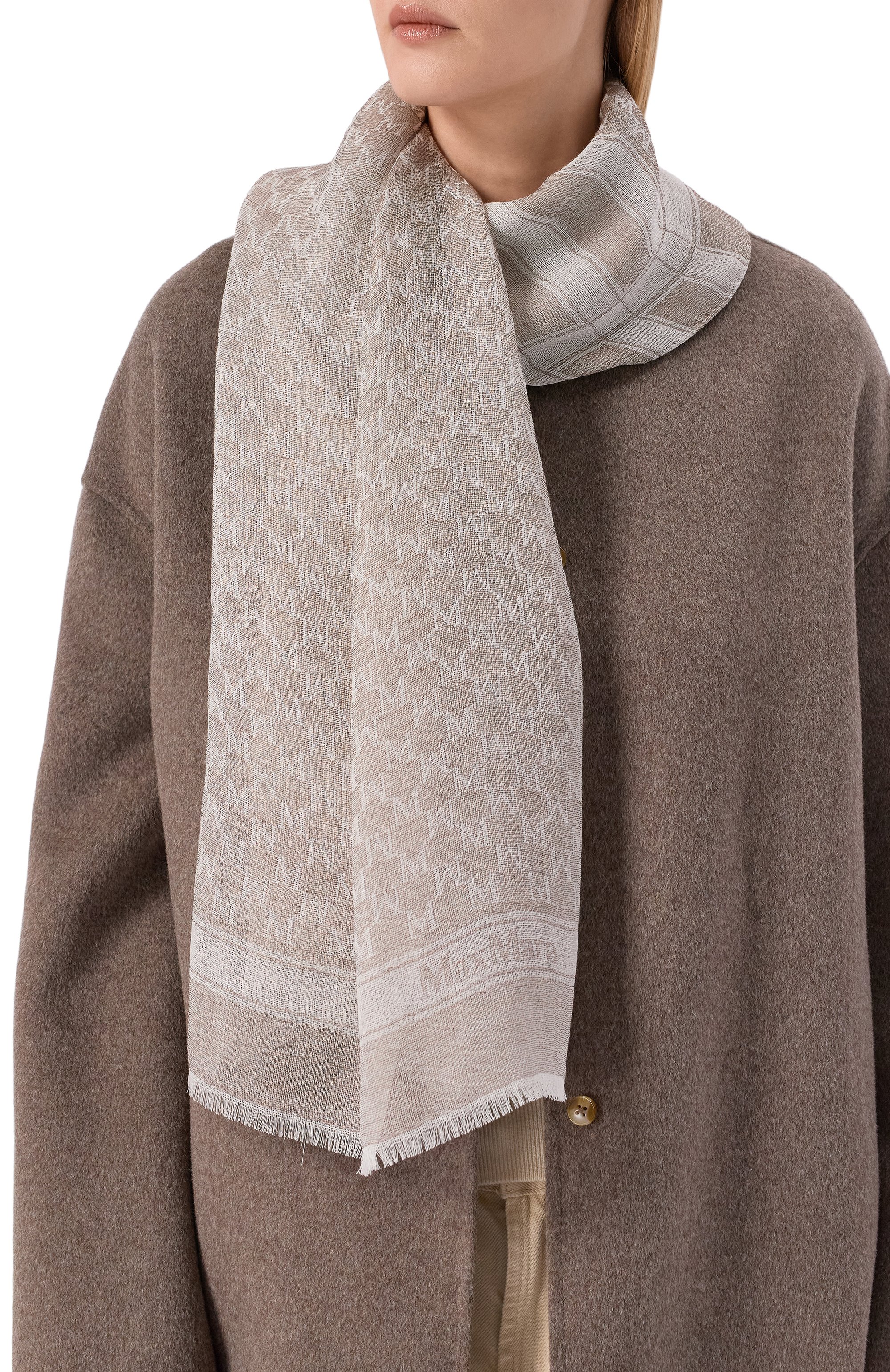 Шарф из шерсти и шелка MAX MARA, арт. MXA0RA, фото 2