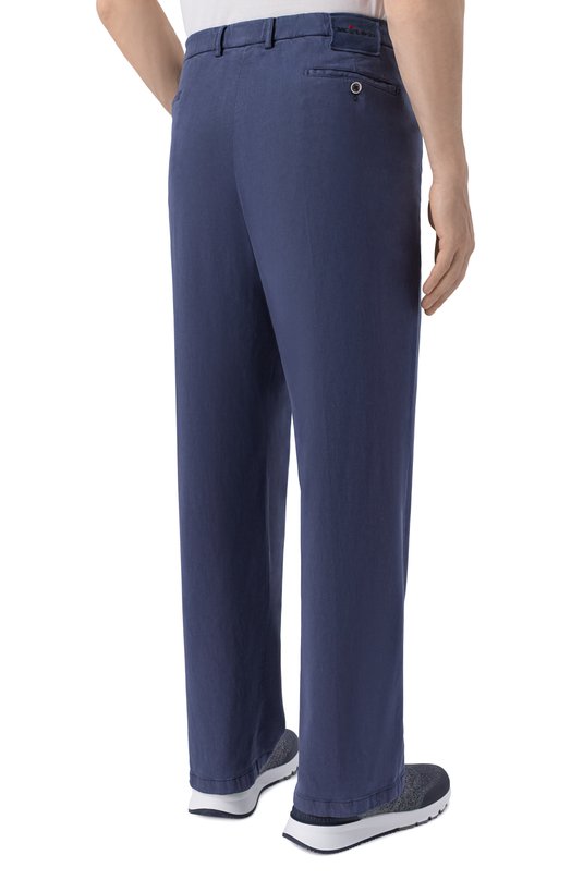 Брюки из лиоцелла Kiton UFPPELK0606H Синий  UFPPELK0606H Фото 4