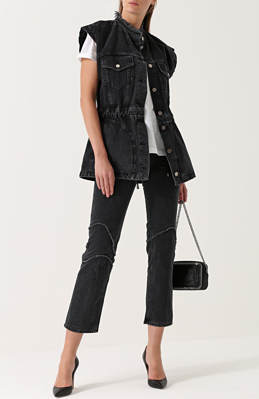 Джинсовый приталенный жилет RACHEL COMEY, арт. 47-700 DENIM, фото 2