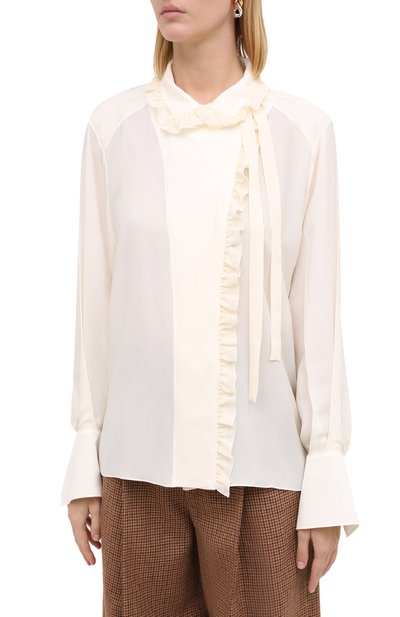 Шелковая блузка CHLOÉ, арт. CHC20AHT20317, фото 4