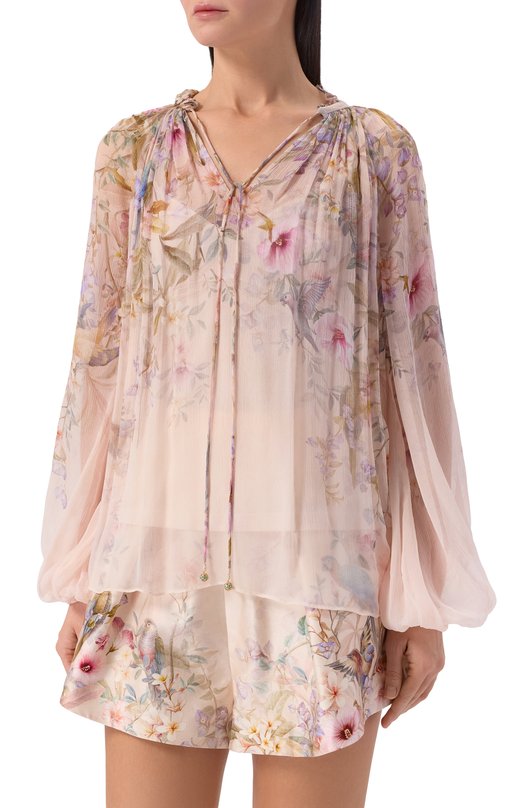 Блузка из вискозы Zimmermann 0991TC261 Кремовый  0991TC261 Фото 3