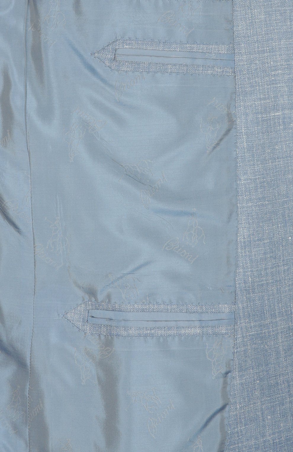 Приталенный пиджак из смеси шерсти с шелком и льном BRIONI, арт. RG00/P5AIB/BRUNIC0/2, фото 3