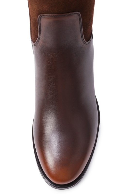 Кожаные ботфорты Santoni WSHG71931BJ2ARHG Коричневый  WSHG71931BJ2ARHG Фото 6