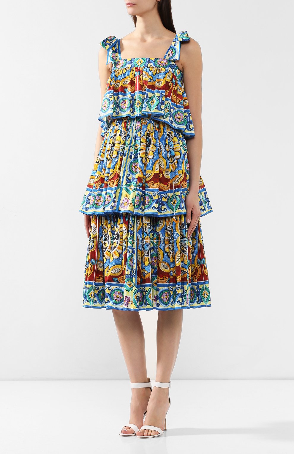 Хлопковое платье DOLCE & GABBANA, арт. F6E0LT/FPEB1, фото 3