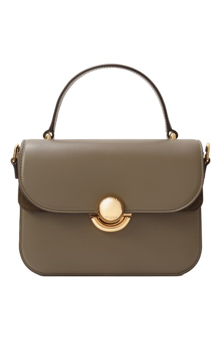 Женская сумка furla sfera mini FURLA хаки цвета, арт. WB01475/BX0428 | Фото 1 (Автоматизация состава: Проставлено; Материал: Натуральная кожа; Автоматизация ТО: Проставлено; Размер: mini; Реме�нь/цепочка: На ремешке)