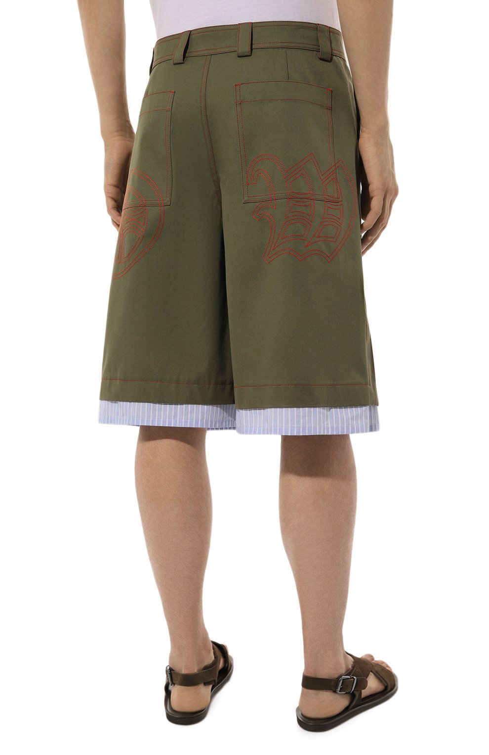 Хлопковые шорты OFF-WHITE, арт. 0MCB072F24FAB001, фото 4