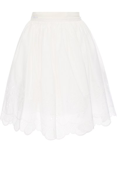 Женская пышная мини-юбка с кружевной отделкой MONCLER, арт. C1-093-25614-00-54012