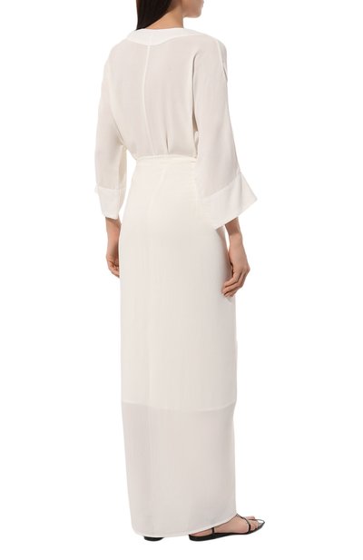 Платье из вискозы HAIGHT. молочного цвета по цене 54350 руб., арт. 03080013, фото 4 Платье из вискозы HAIGHT., арт. 03080013, фото 4