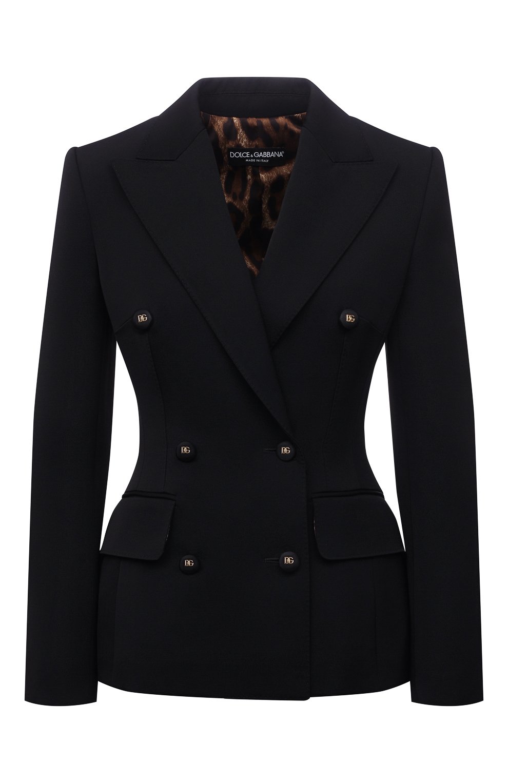 Шерстяной жакет DOLCE & GABBANA черного цвета по цене 323500 руб., арт. F26CIT/FU21E, фото 1 Шерстяной жакет DOLCE & GABBANA, арт. F26CIT/FU21E, фото 1