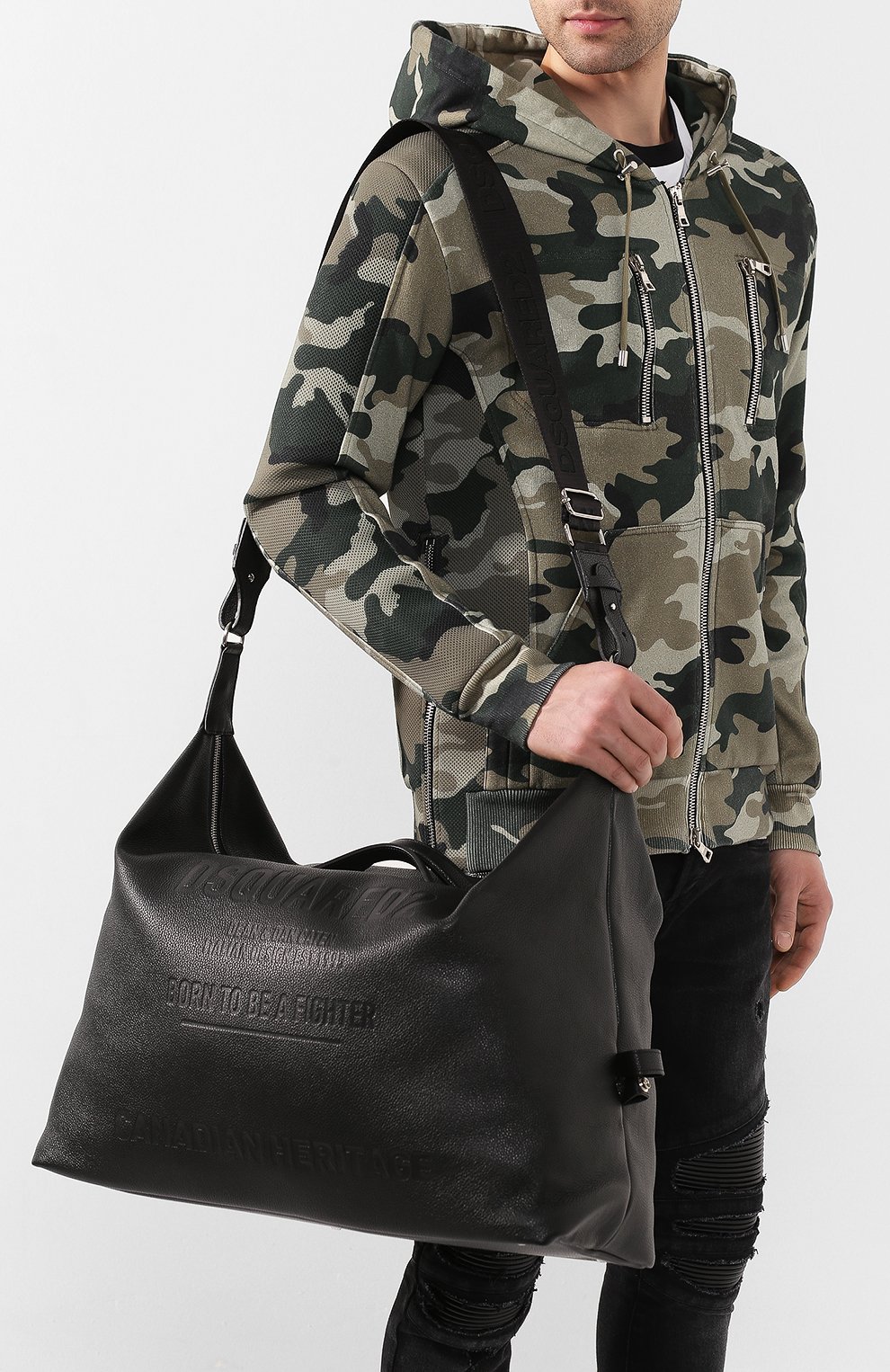 Кожаная дорожная сумка DSQUARED2, арт. DFM0018 25100001, фото 5