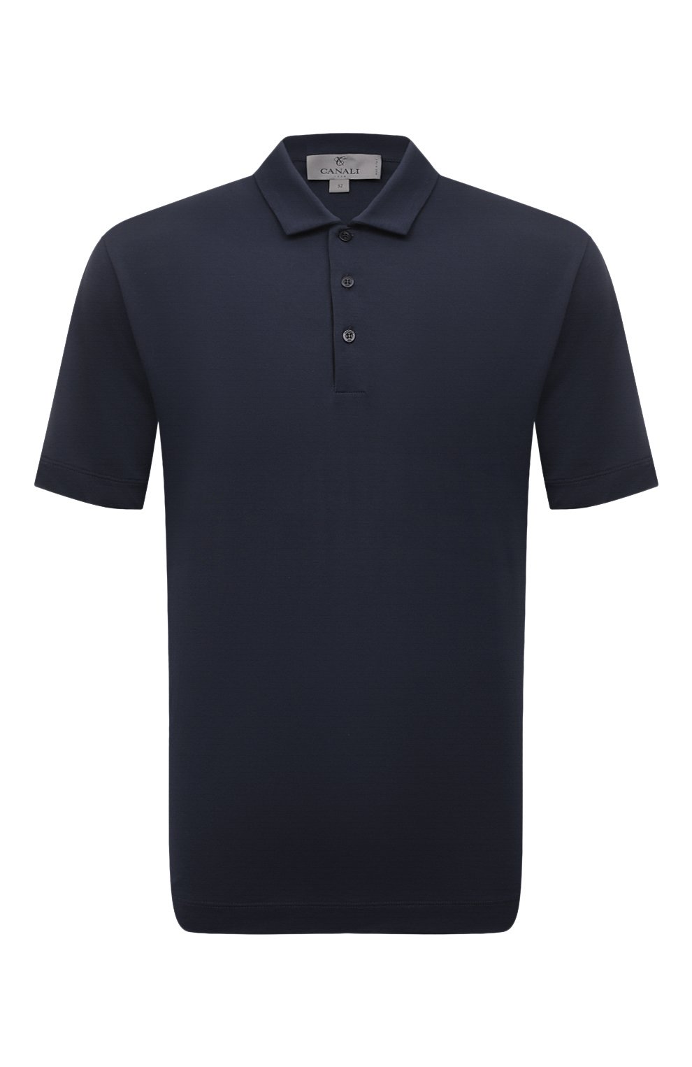 Хлопковое поло CANALI темно-синего цвета по цене 32350 руб., арт. T0238/MJ01495, фото 1 Хлопковое поло CANALI, арт. T0238/MJ01495, фото 1
