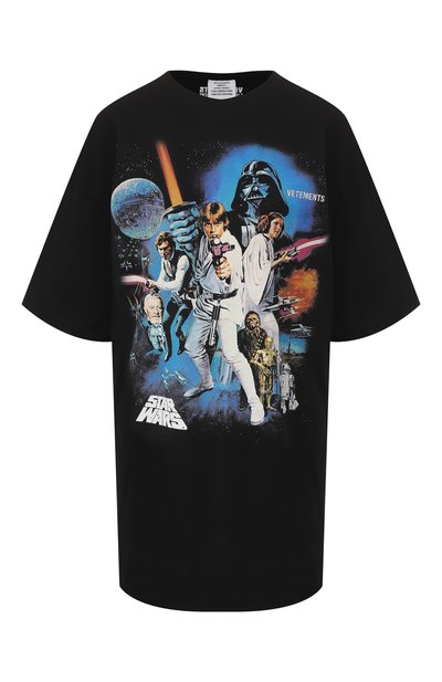 Женская хлопковая футболка star wars x vetements VETEMENTS, арт. USW21TS006 1600/W