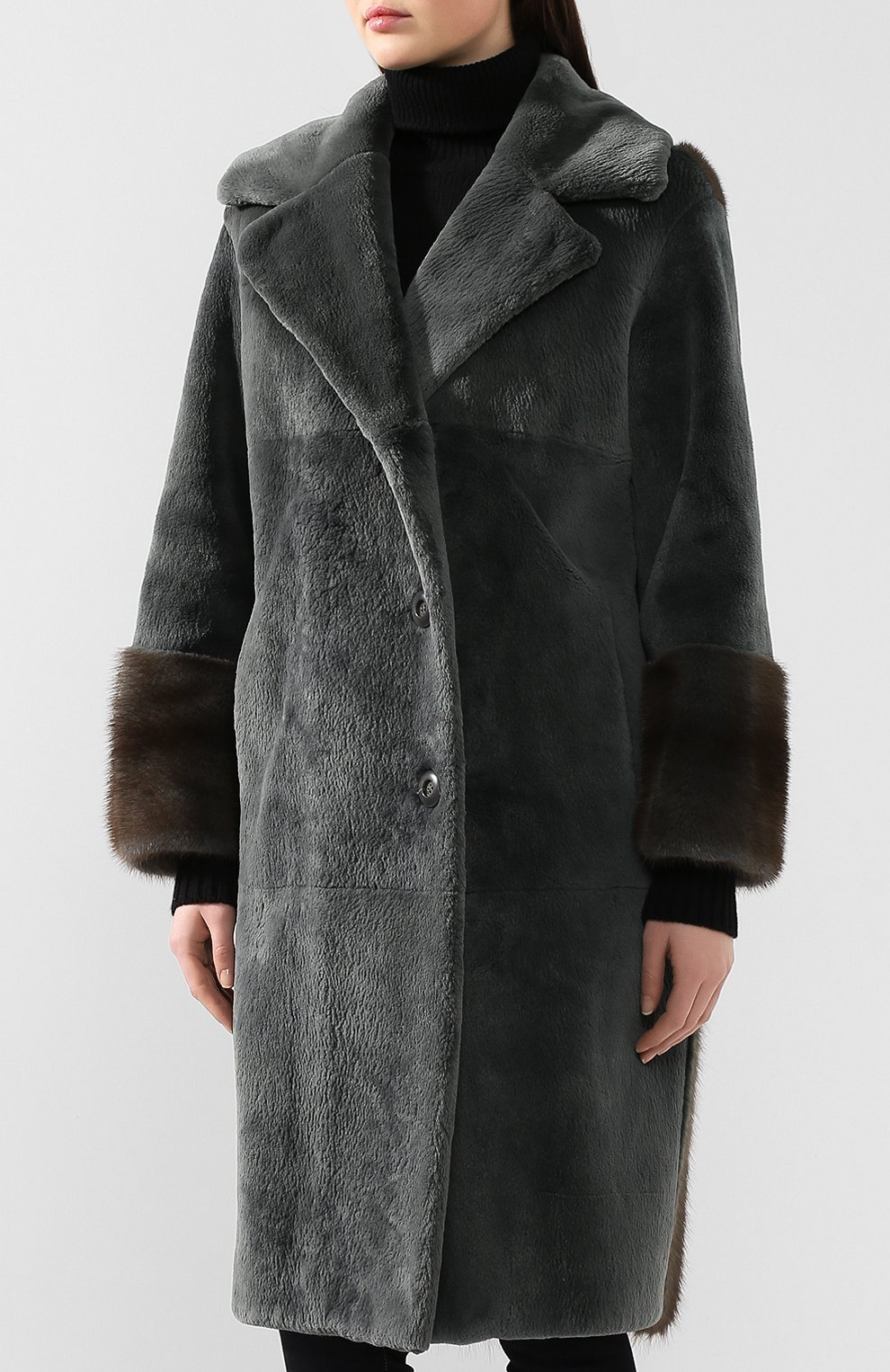 Шуба из меха бобра COLOR TEMPERATURE, арт. FW18CT47, фото 3