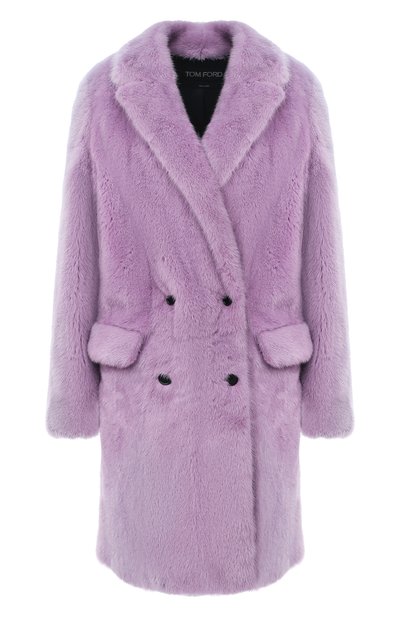 Шуба прямого кроя из меха норки TOM FORD лилового цвета по цене 1720000 руб., арт. CPF629-FUX042, фото 1 Шуба прямого кроя из меха норки TOM FORD, арт. CPF629-FUX042, фото 1