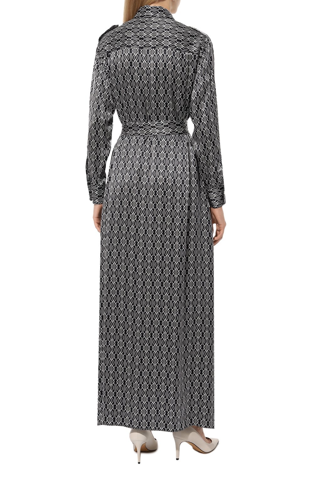 Атласное платье KITON, арт. D47H321K0978C_D47T321K0978C_D47Z321K0978C, фото 4