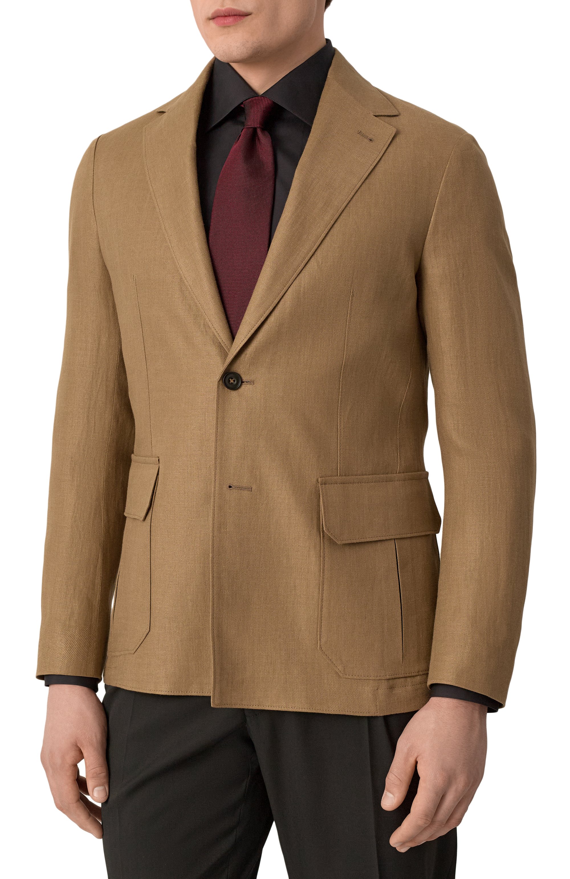 Льняной пиджак CORNELIANI, арт. 25X591-2514108, фото 4