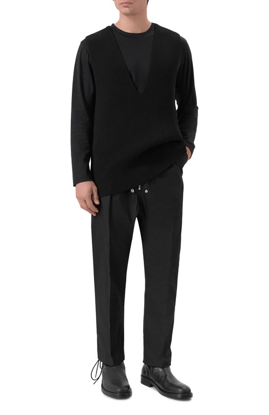 Шерстяной жилет Rick Owens RR02E1683/KWVH Чёрный  RR02E1683/KWVH Фото 2