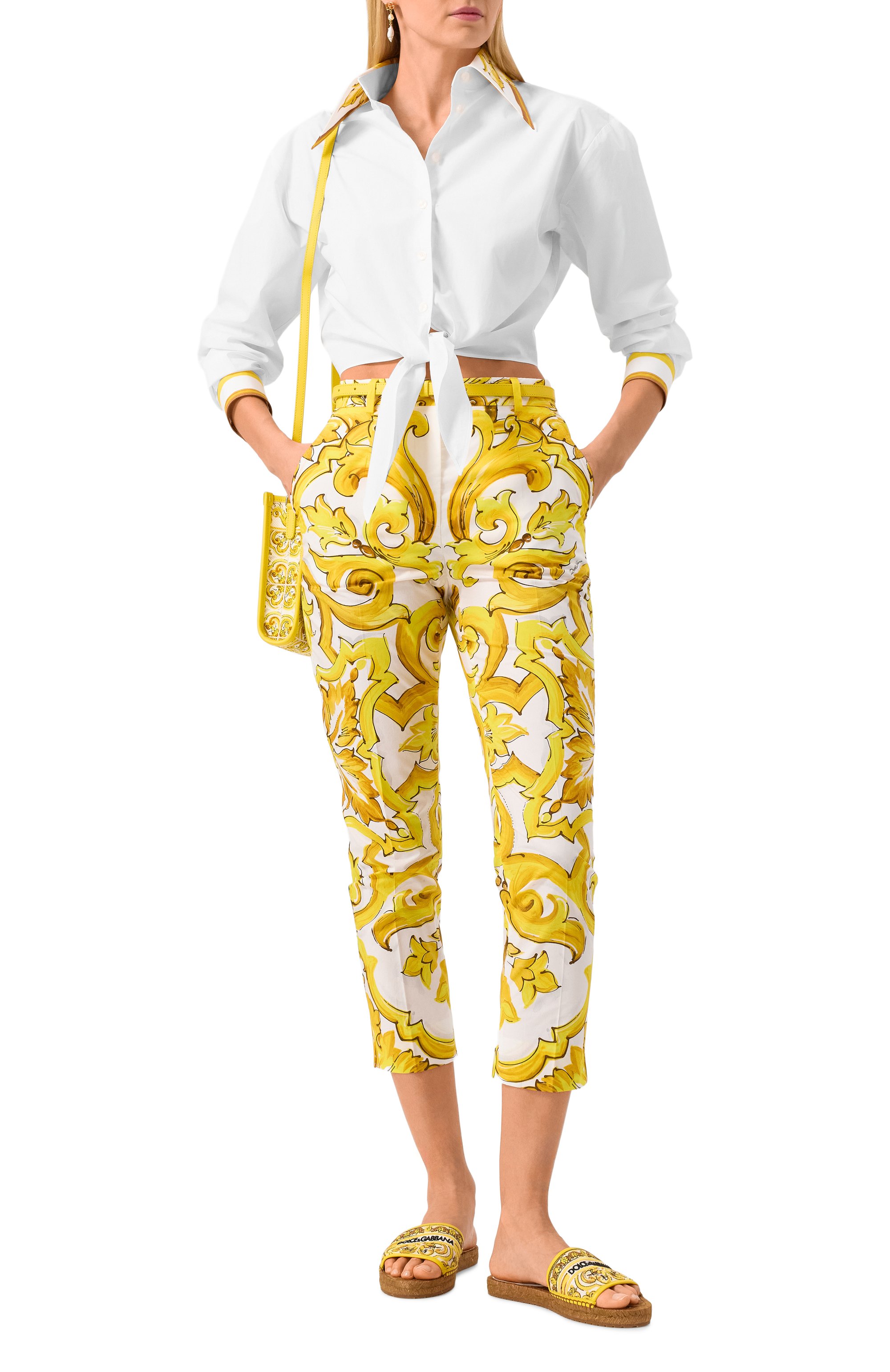 Хлопковые брюки DOLCE & GABBANA, арт. FTC3FT/HH5EA, фото 2