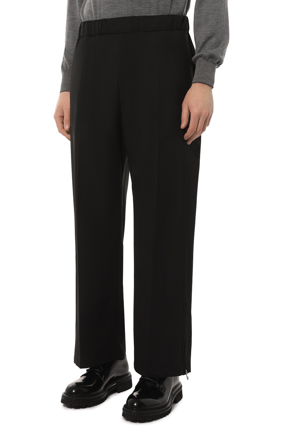 Брюки KAZUYUKI KUMAGAI черного цвета по цене 64850 руб., арт. AP22-037, фото 3 Брюки KAZUYUKI KUMAGAI, арт. AP22-037, фото 3